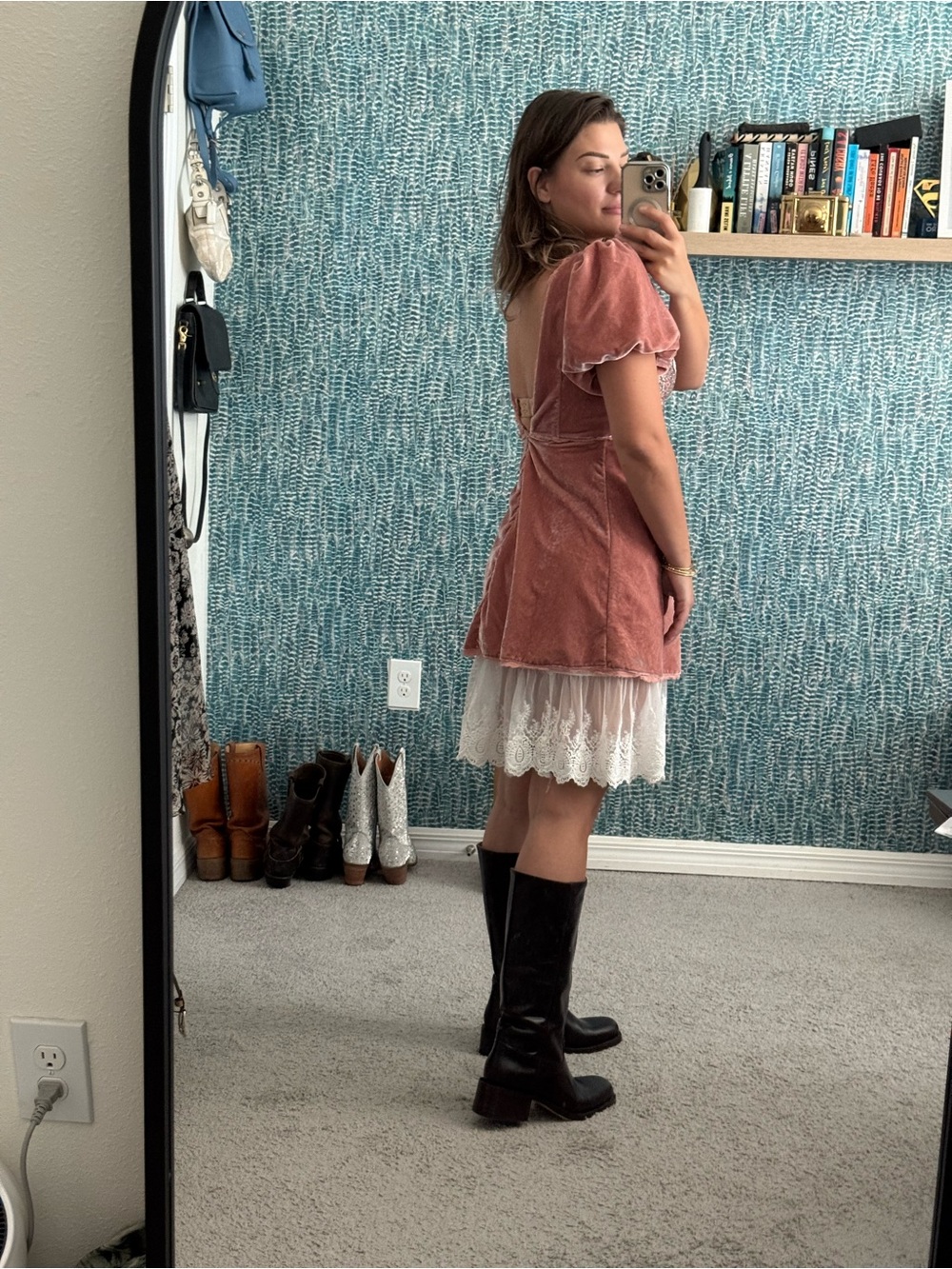 Free People Suki Velvet Mini Dress - Picture 6 of 6